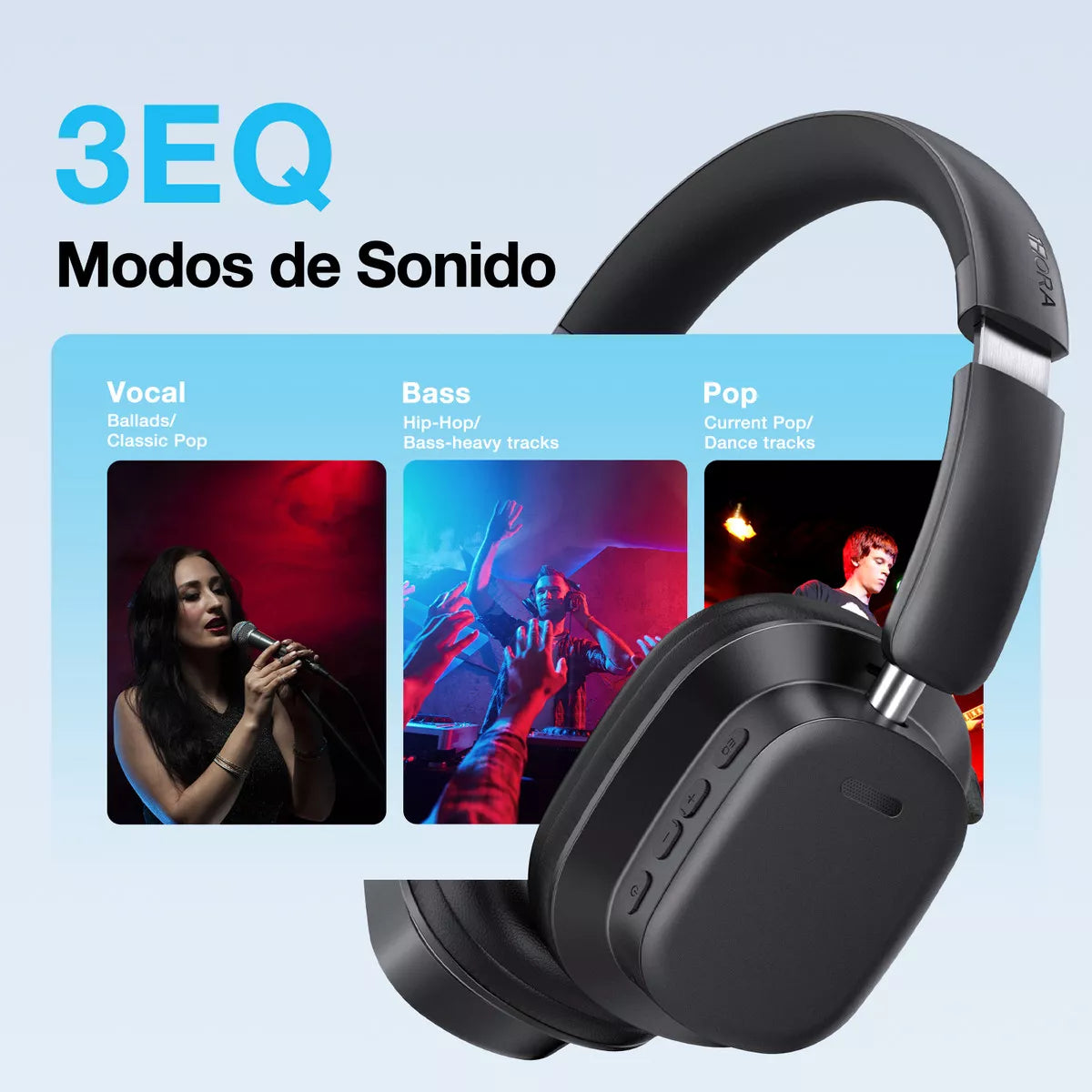 Audífonos Inalámbricos Diadema 1Hora Aut250