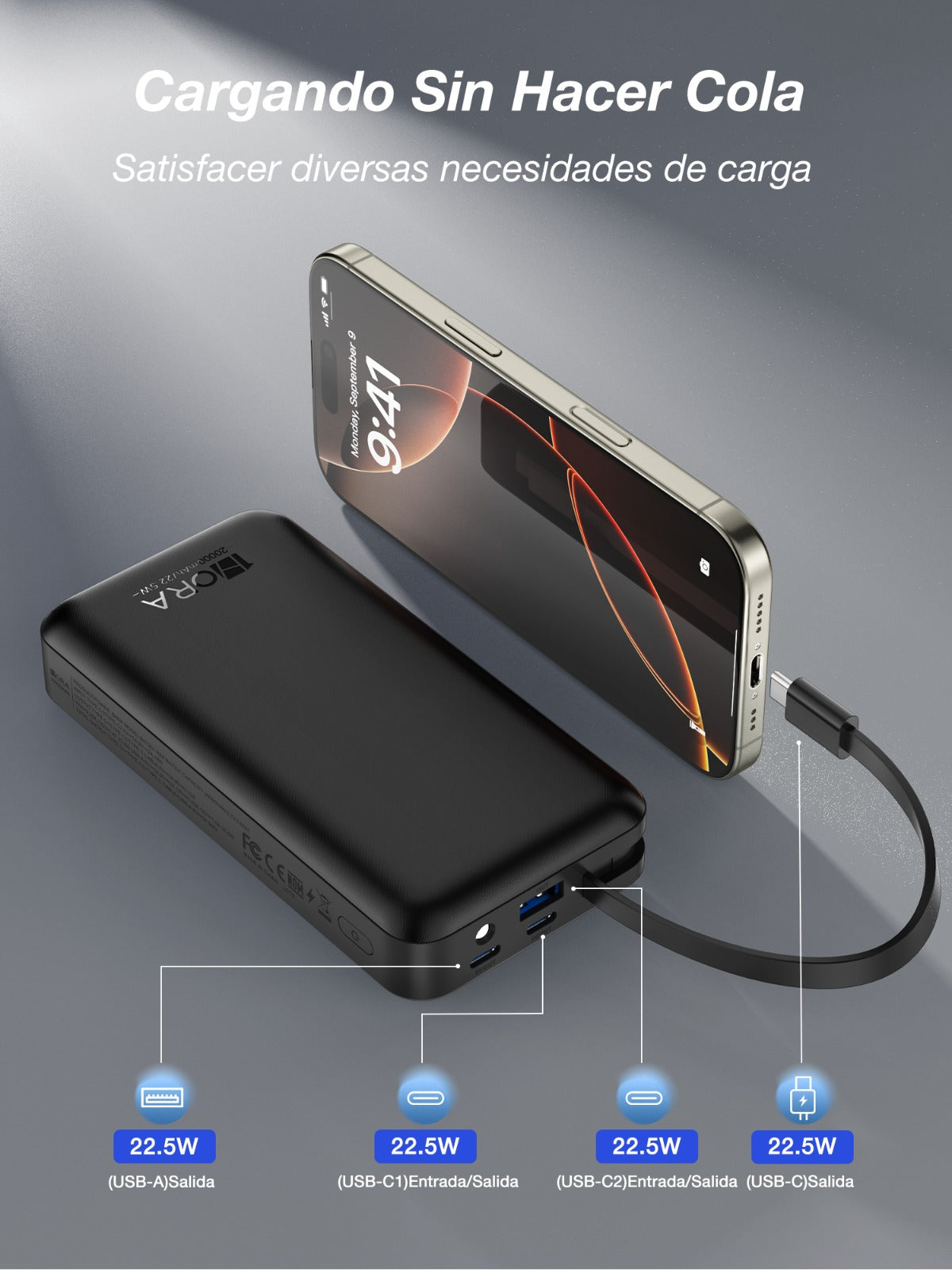 Power Bank 1Hora 20.000 mAh Bat201