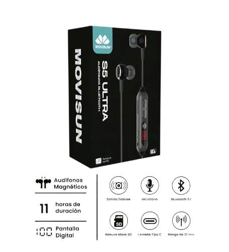 Audífonos Bluetooth S5 Ultra Movisun